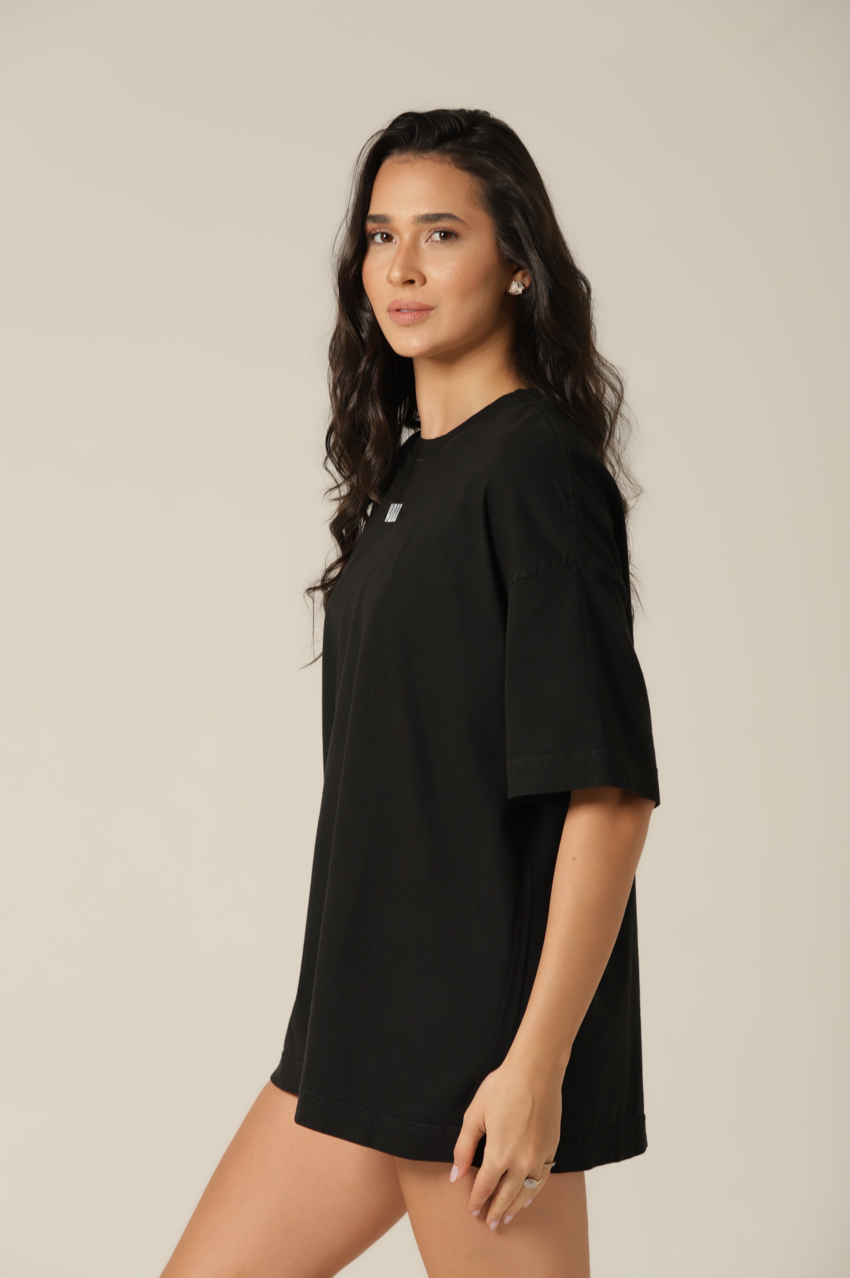 Camiseta Ame a Deus - Preta Oversized