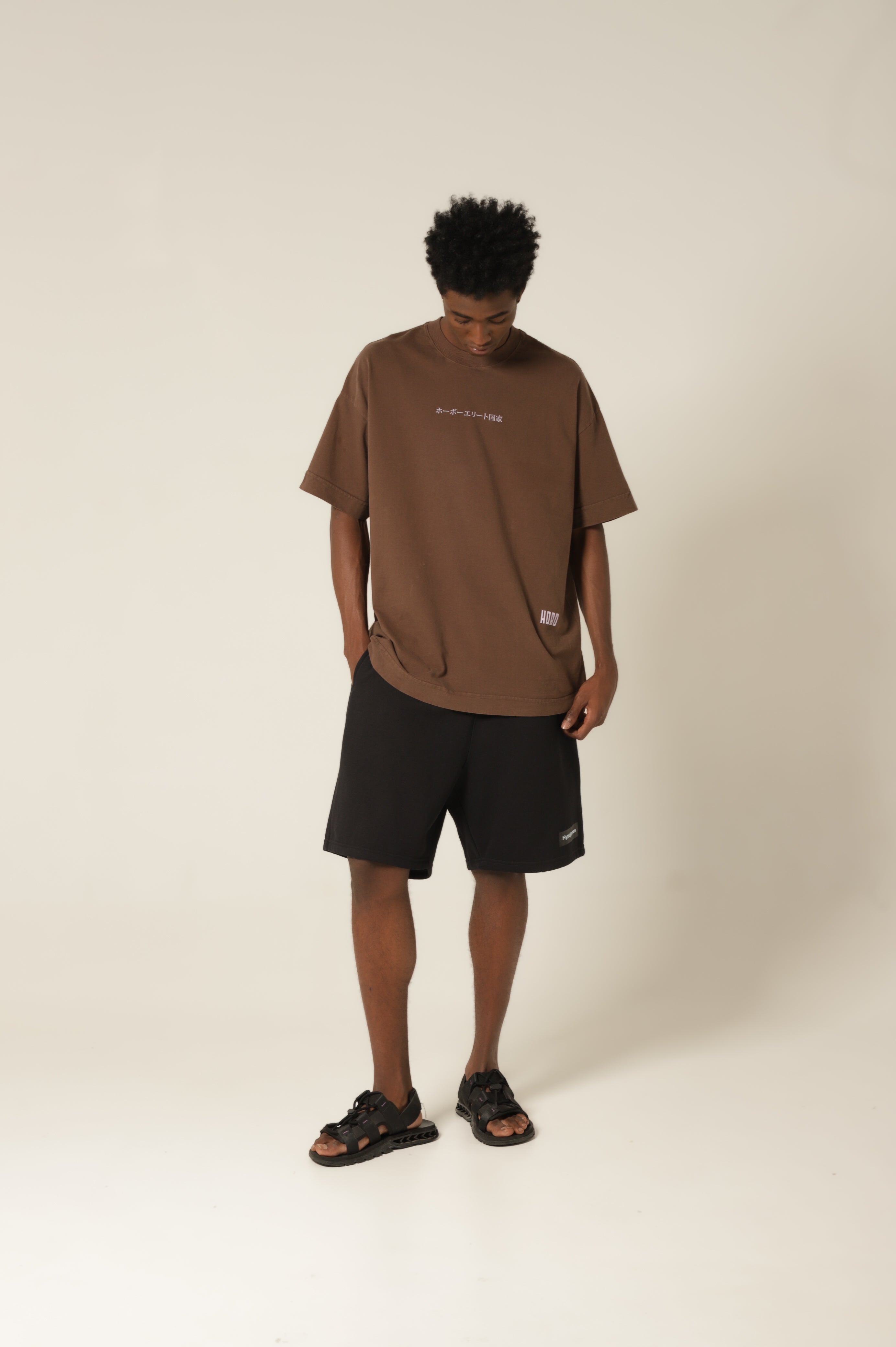 Camiseta Aleluia - Marrom Café Oversized