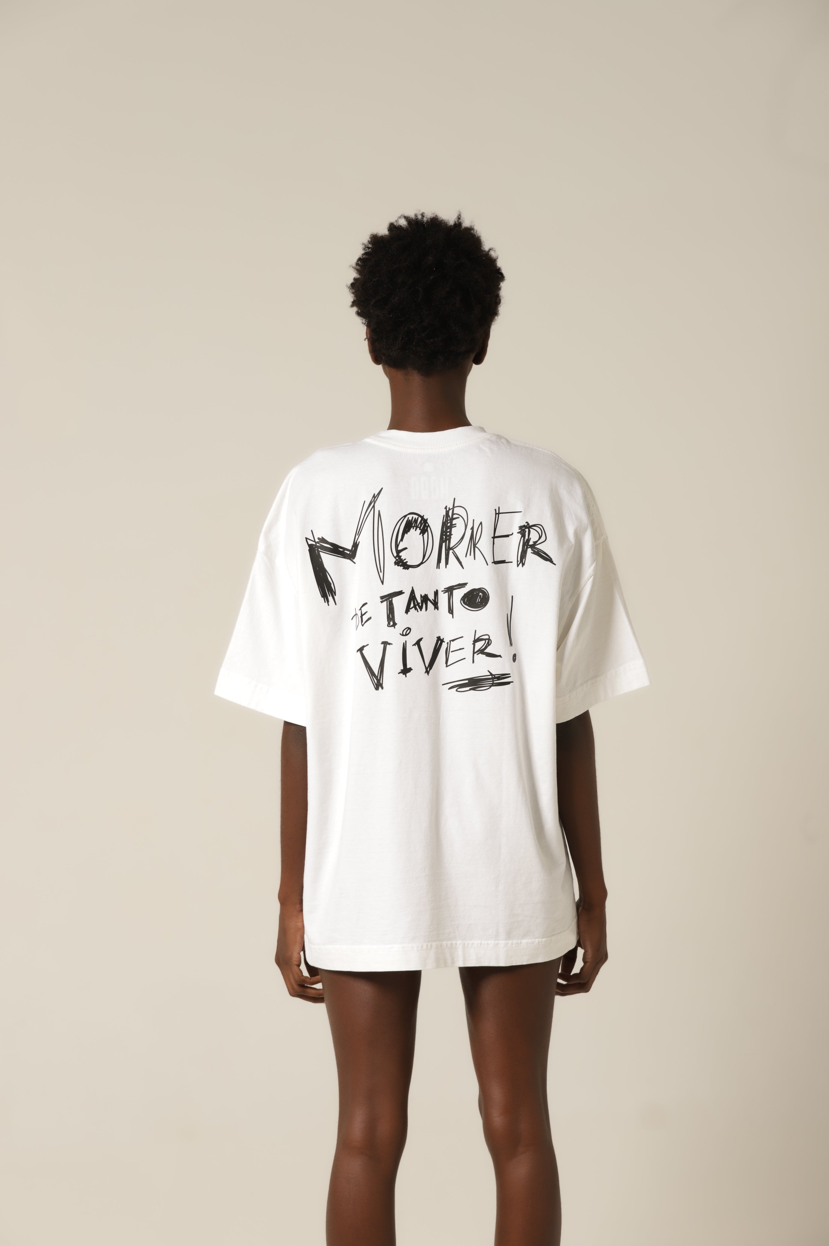Camiseta Viver - Off White Oversized