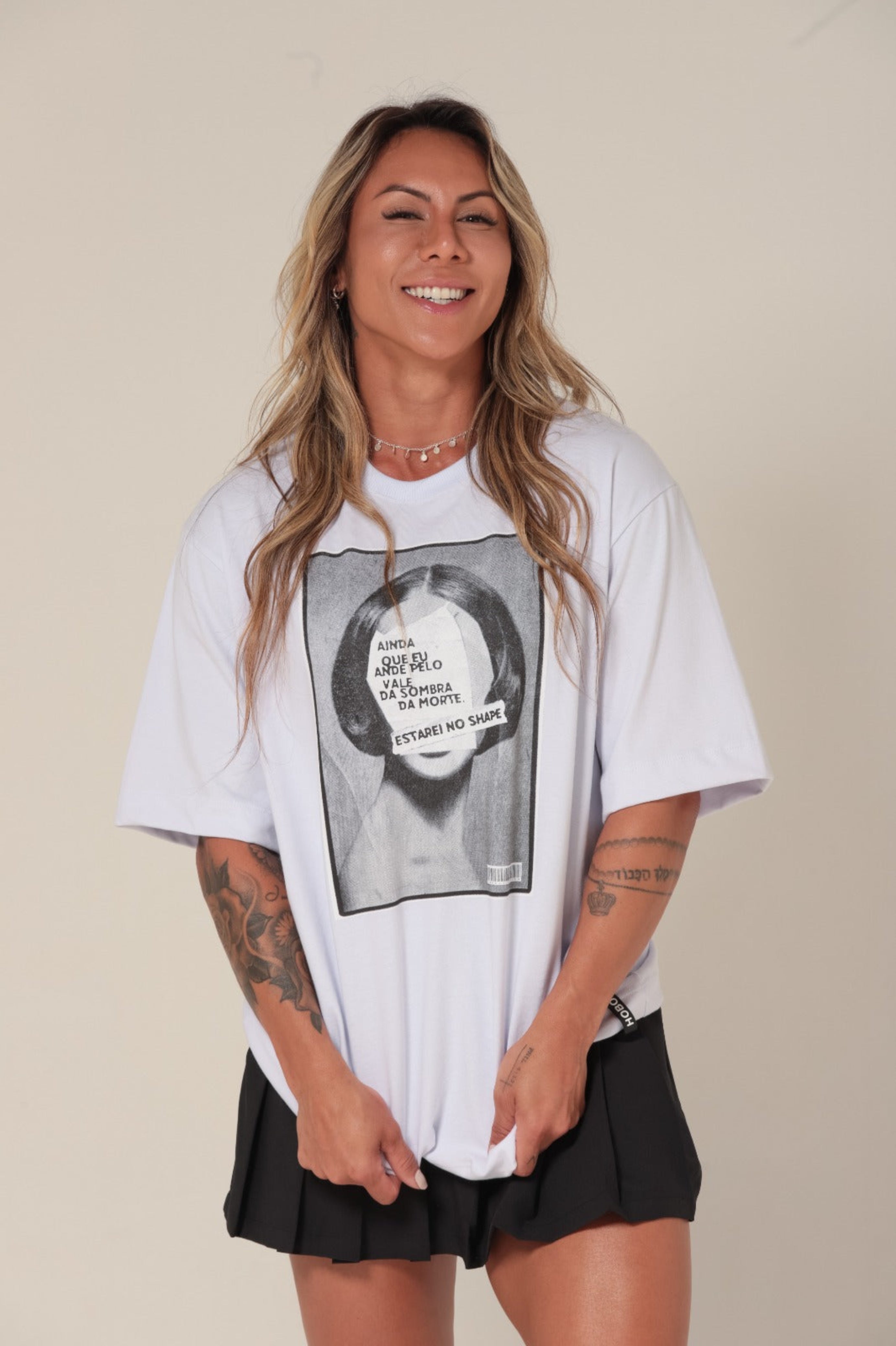 Camiseta Oversized Shape Branca