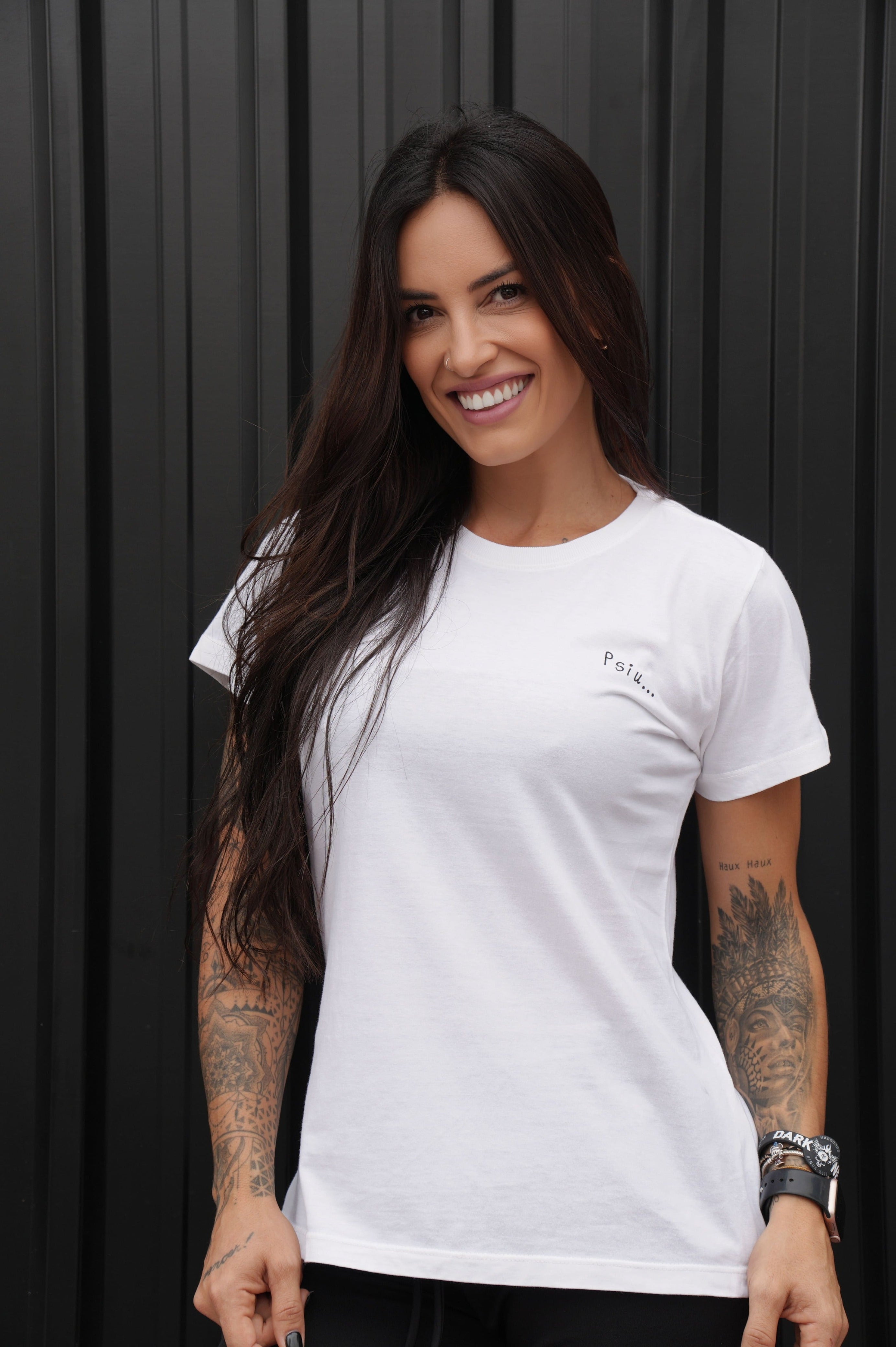 Camiseta Brain - Off-White Babylook