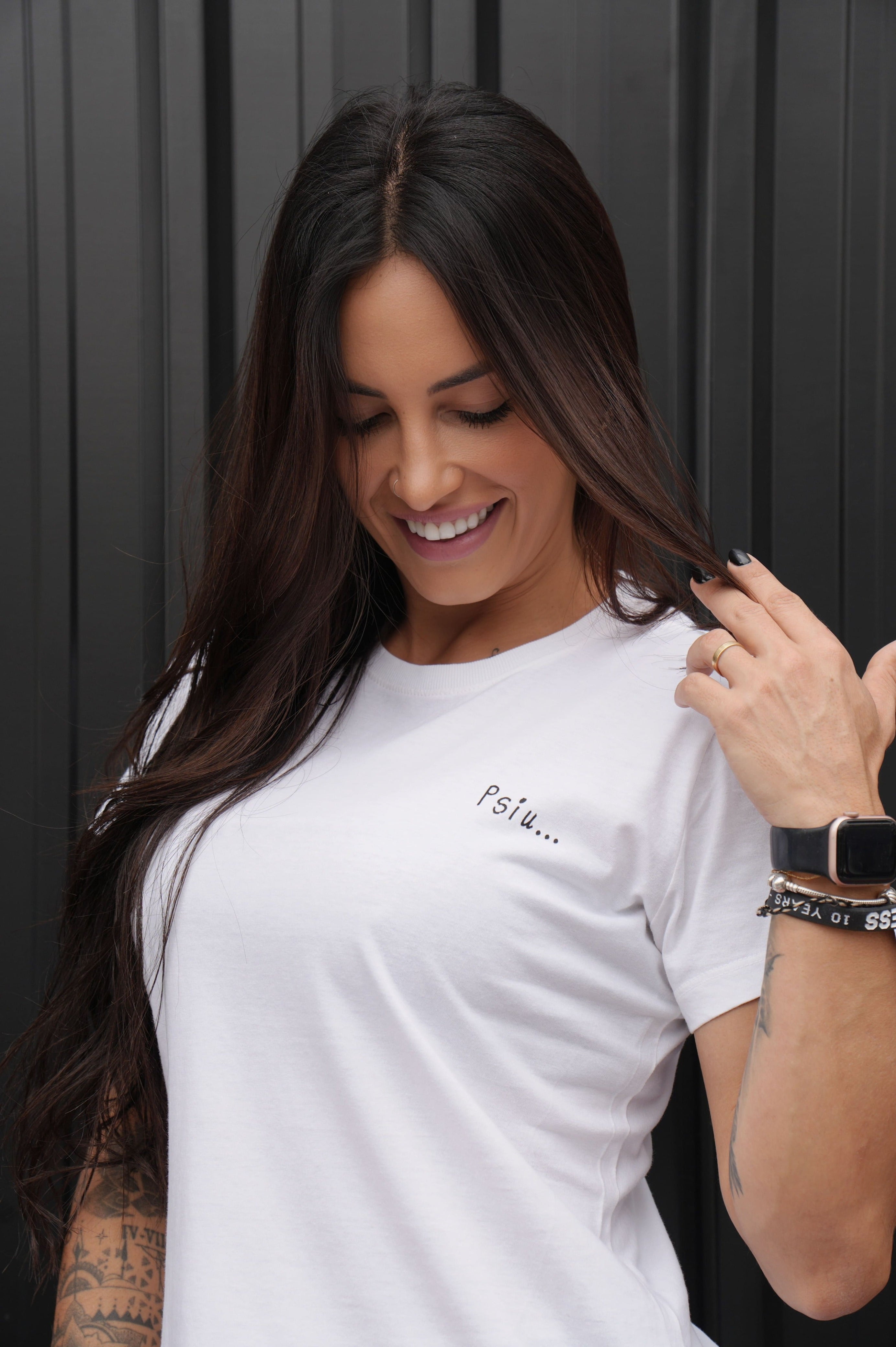 Camiseta Brain - Off-White Babylook