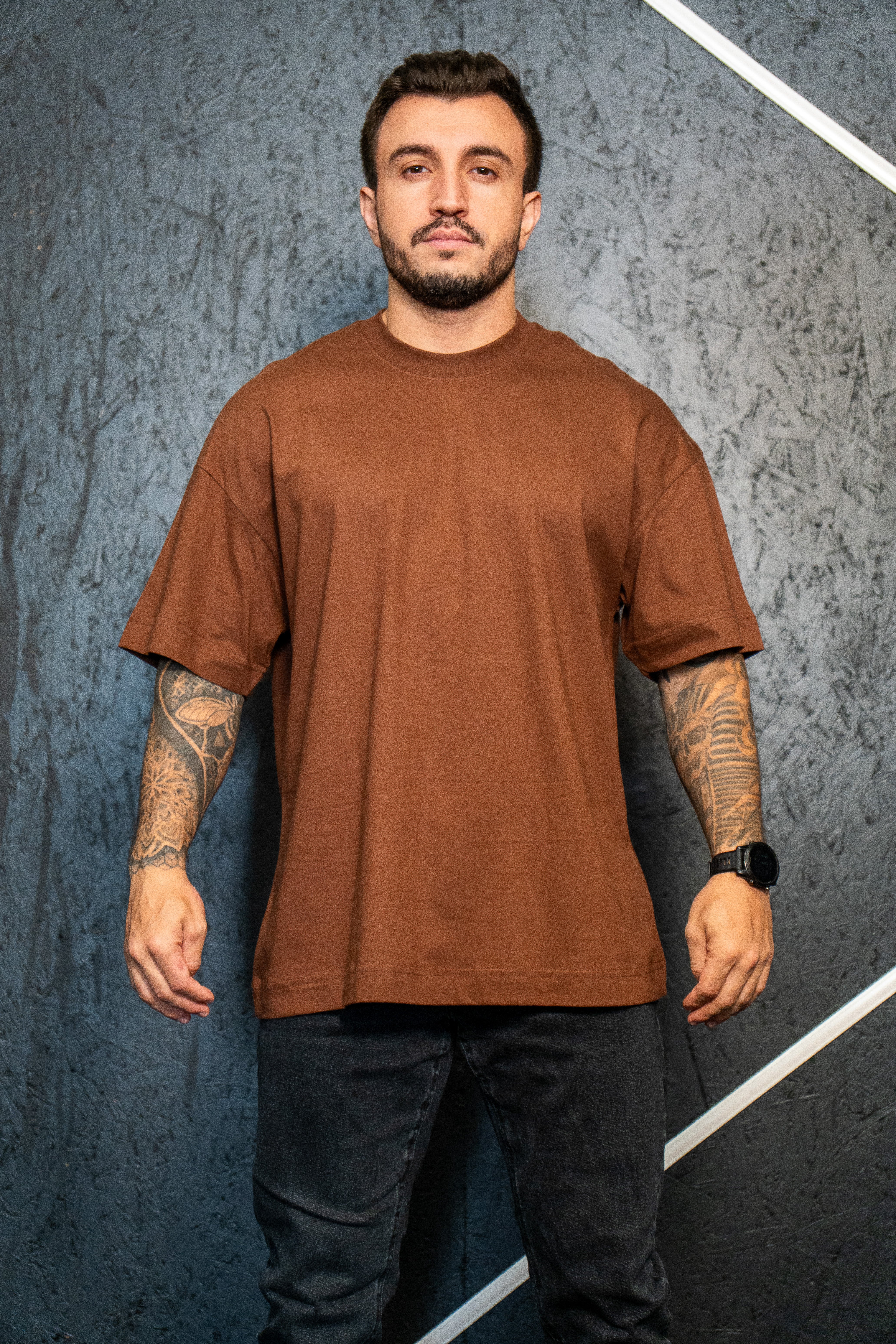 Camiseta Basic - Oversized Marrom