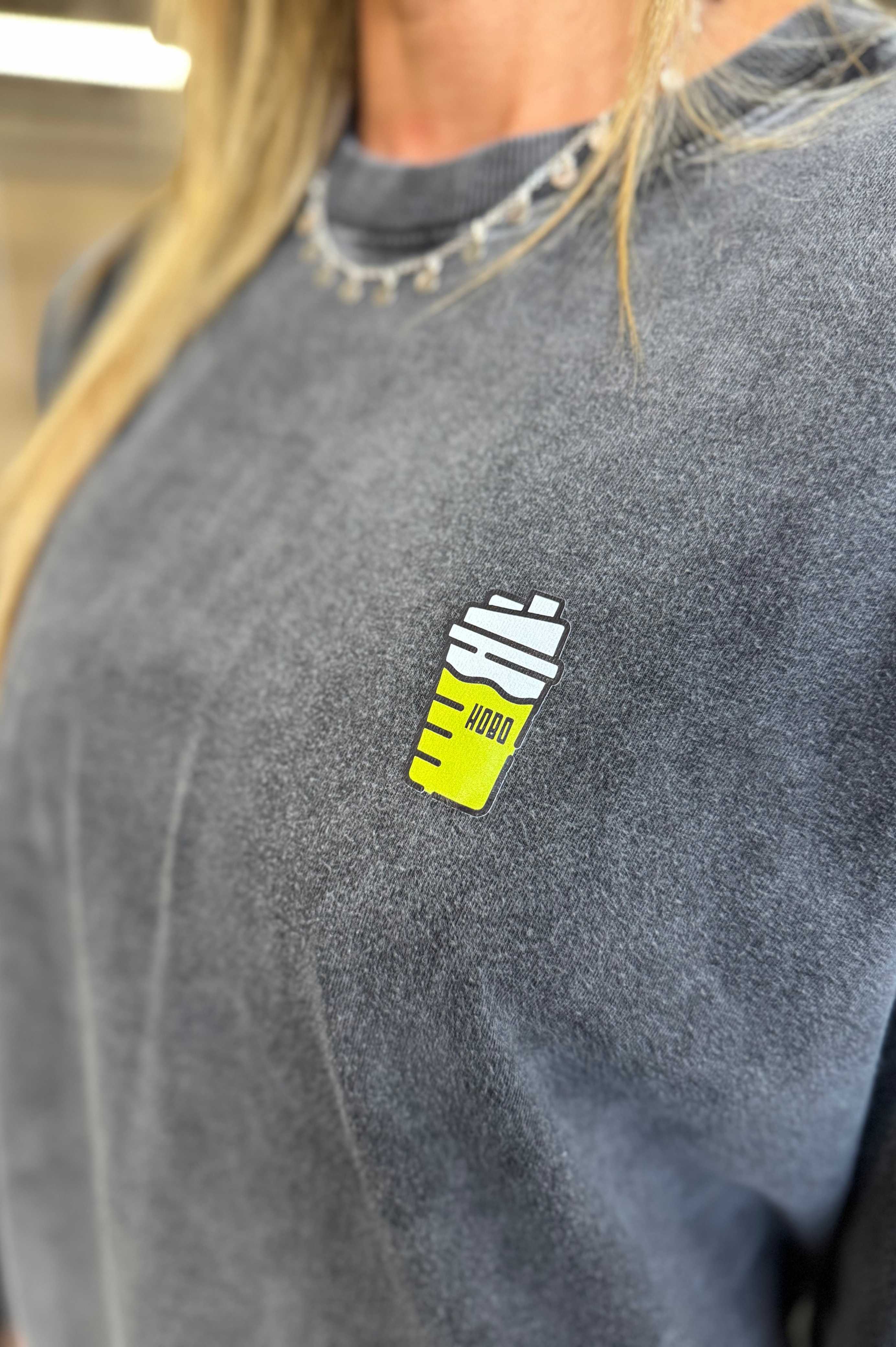 Camiseta Eat Your Protein Oversized Preta Marmorizada