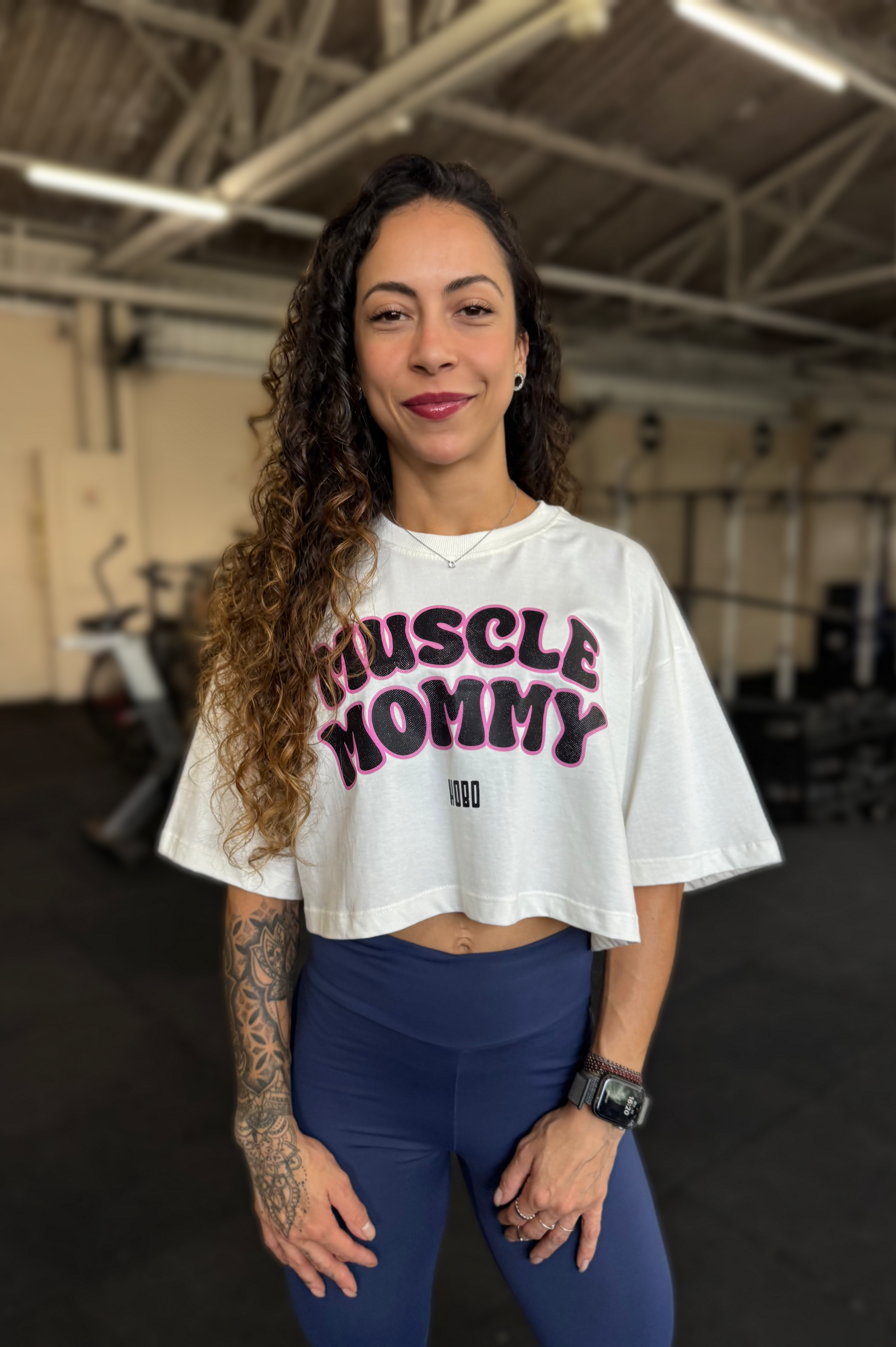 Cropped Muscle Mommy Off White