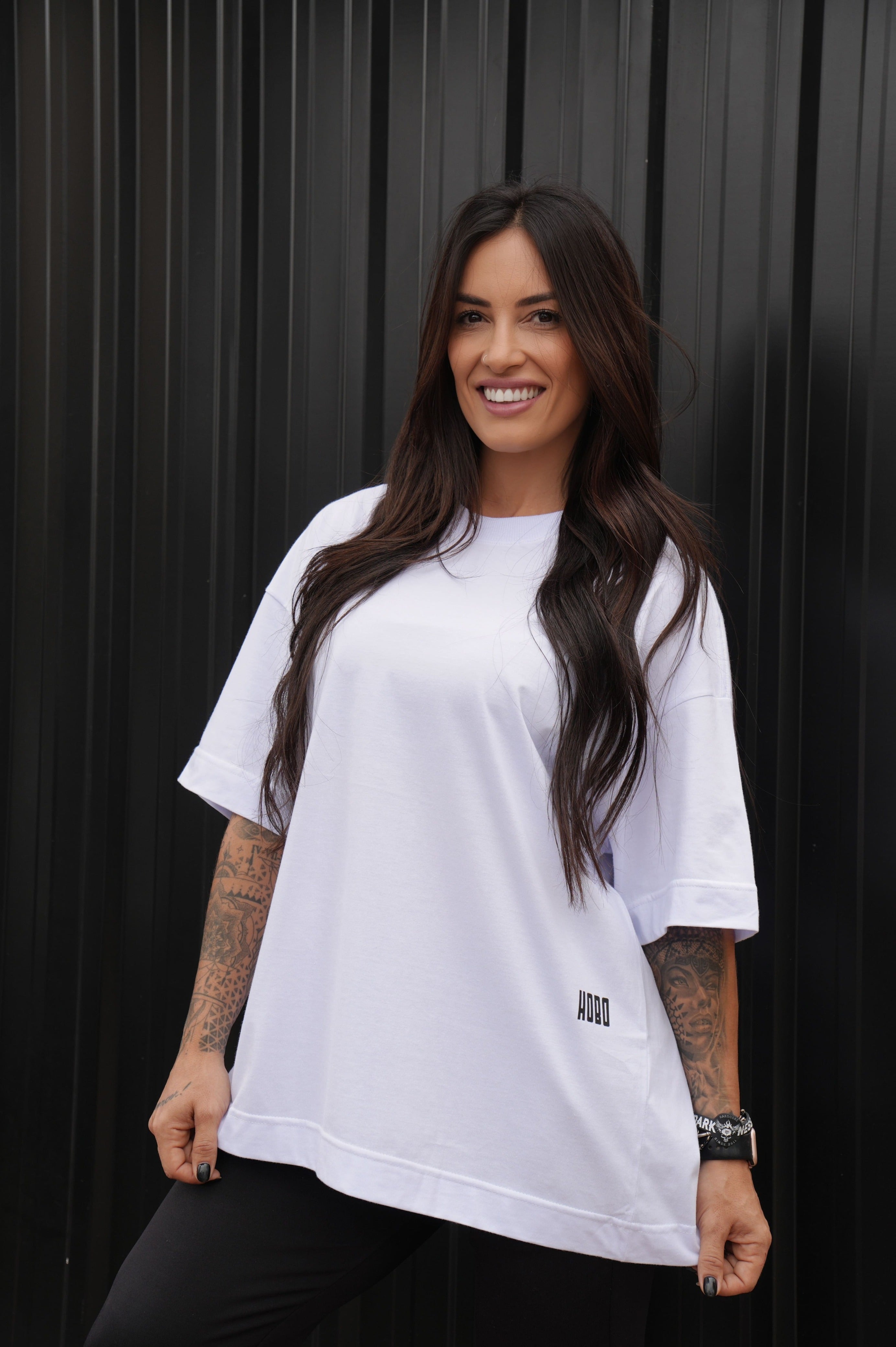 Camiseta Fitness Club - Branca Oversized