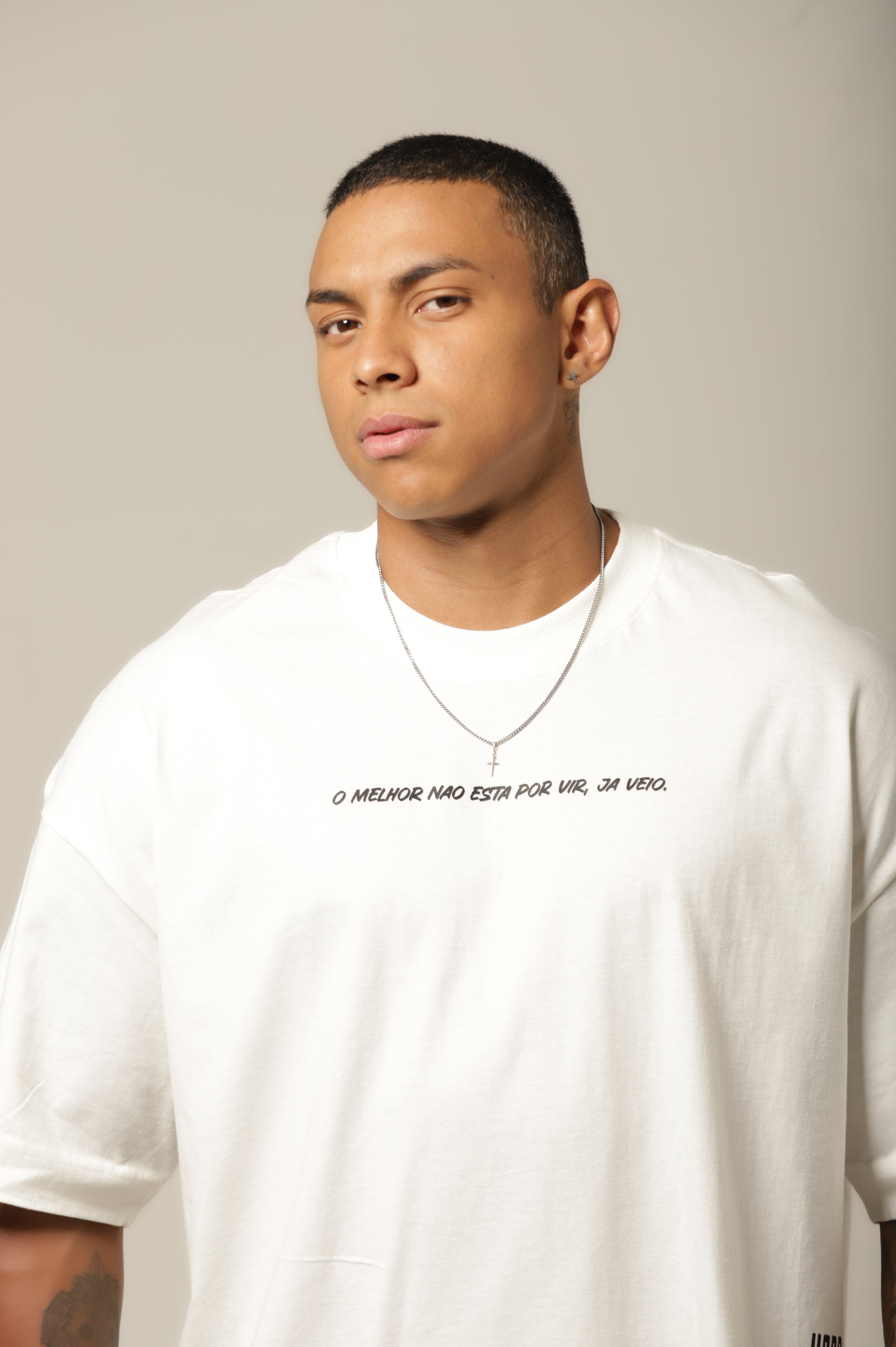 Camiseta Jesus - Off-White Oversized