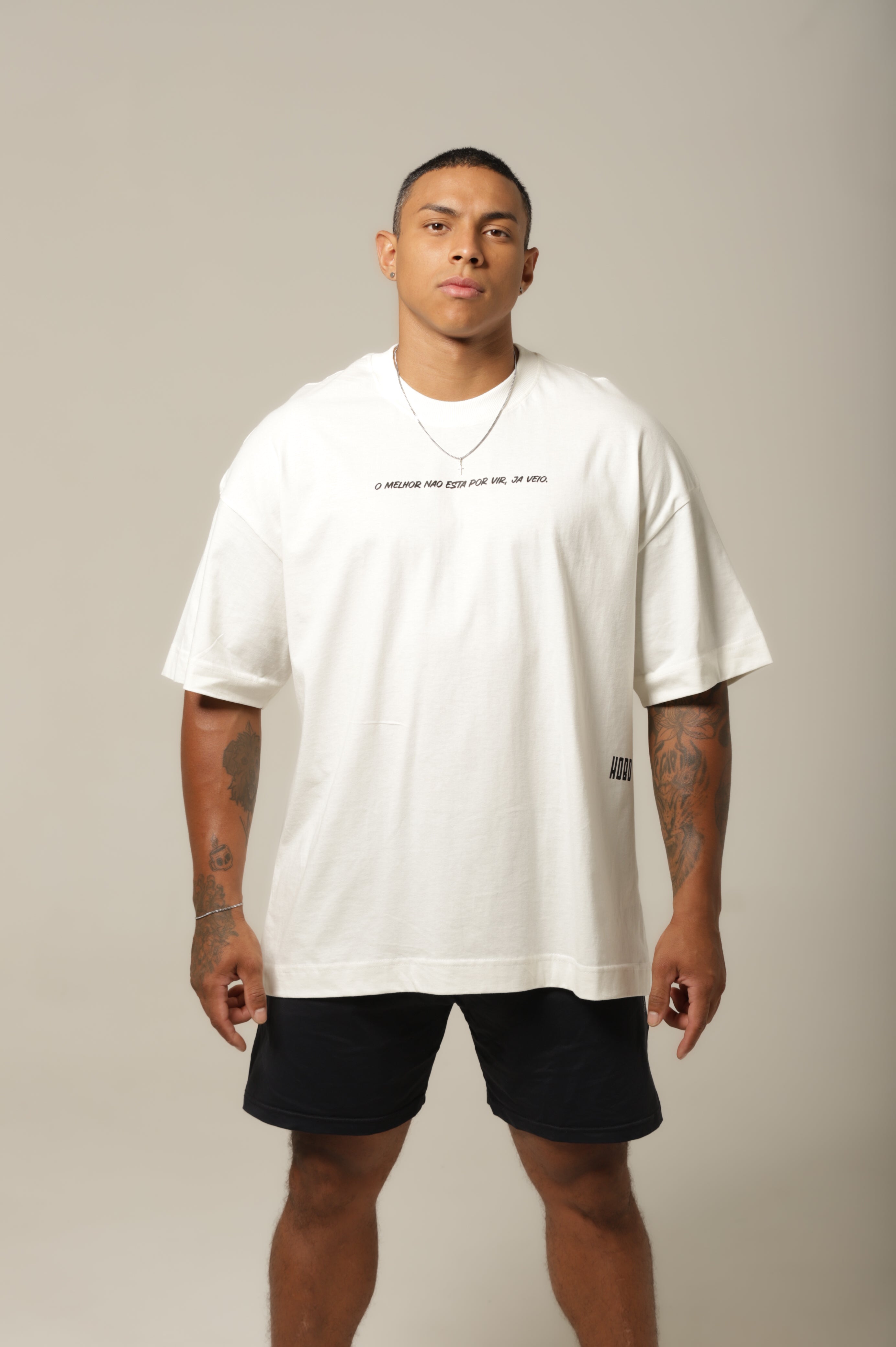 Camiseta Jesus - Off-White Oversized