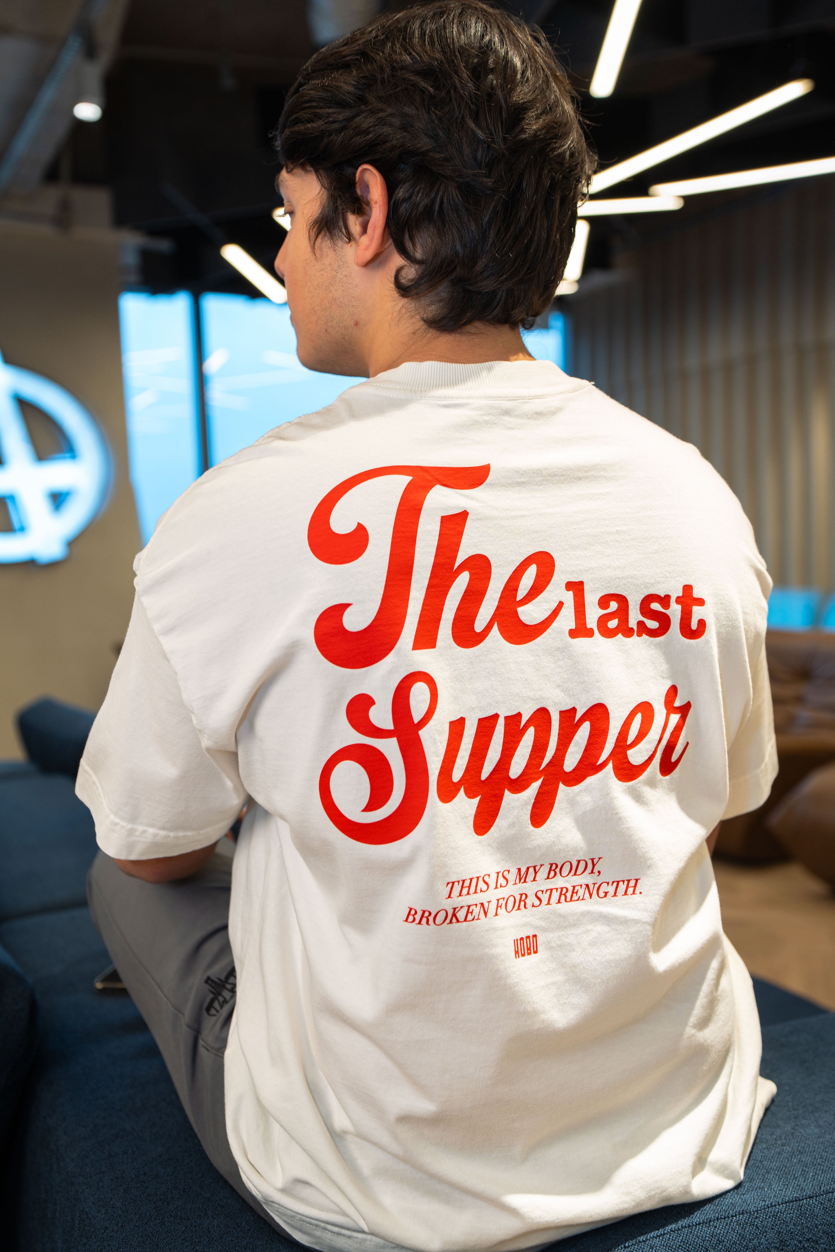 Camiseta Supper - Oversized Off White