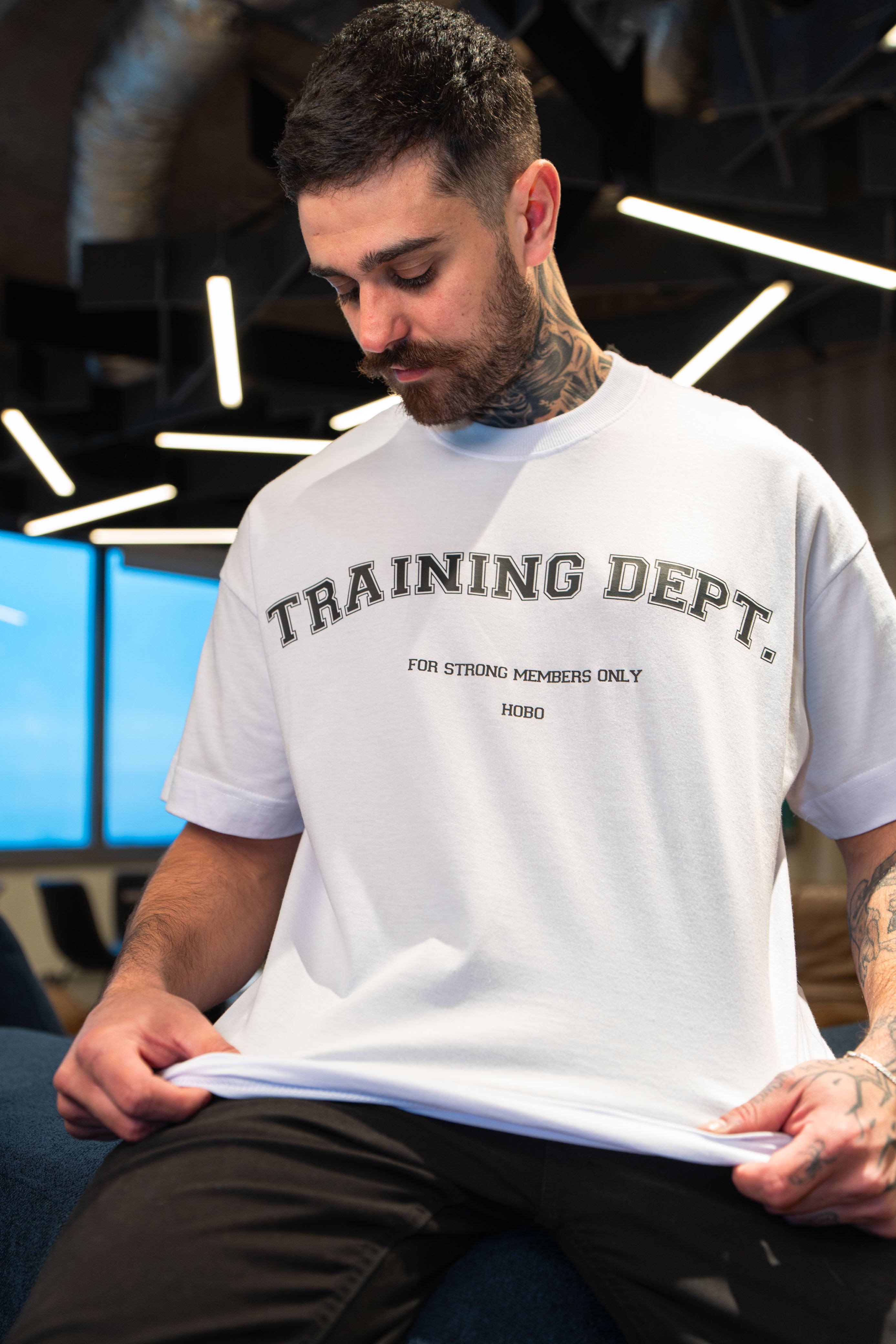 Camiseta Training Dept - Oversized Branca