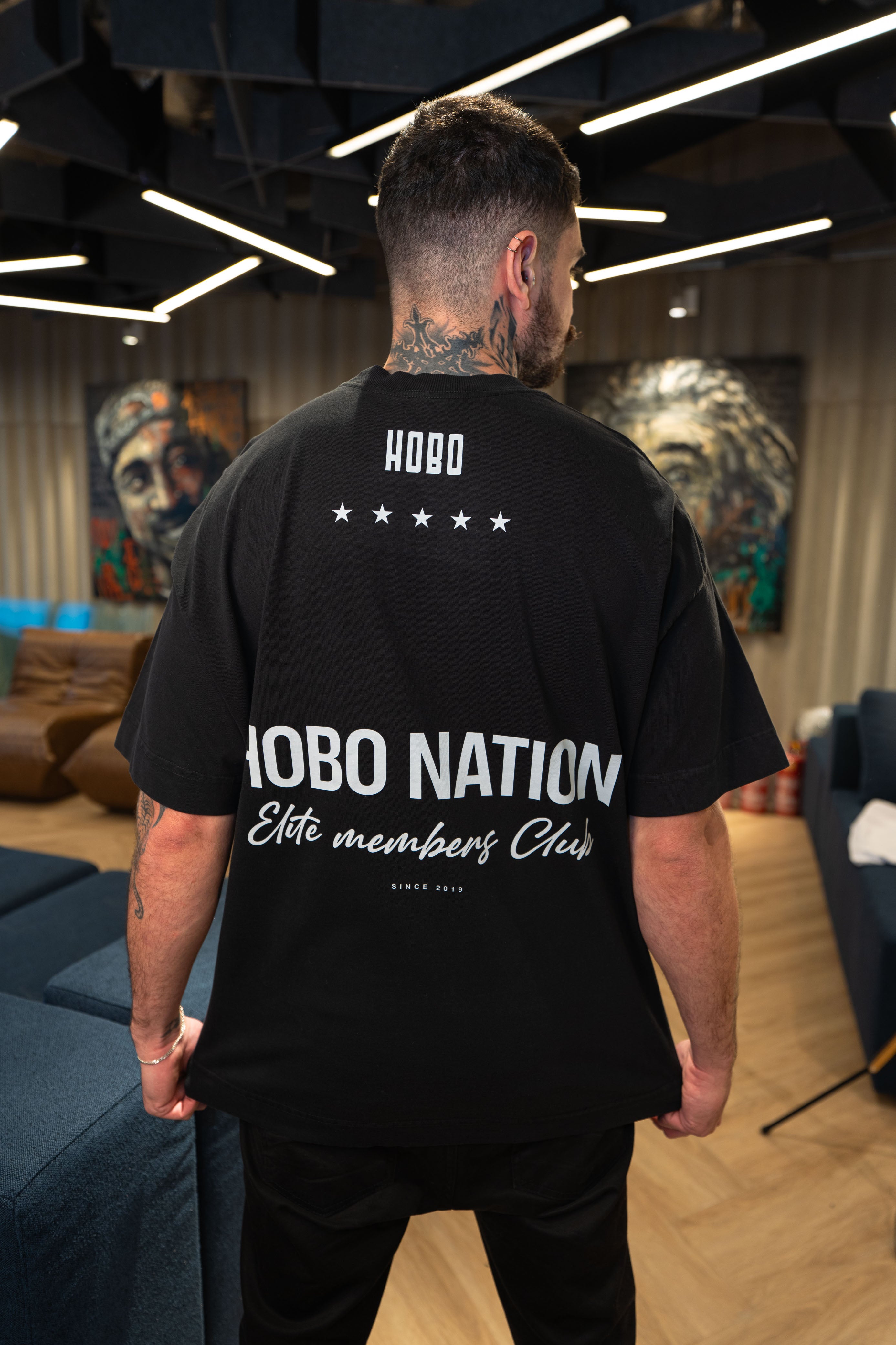 Camiseta Members Only - Oversized Preta
