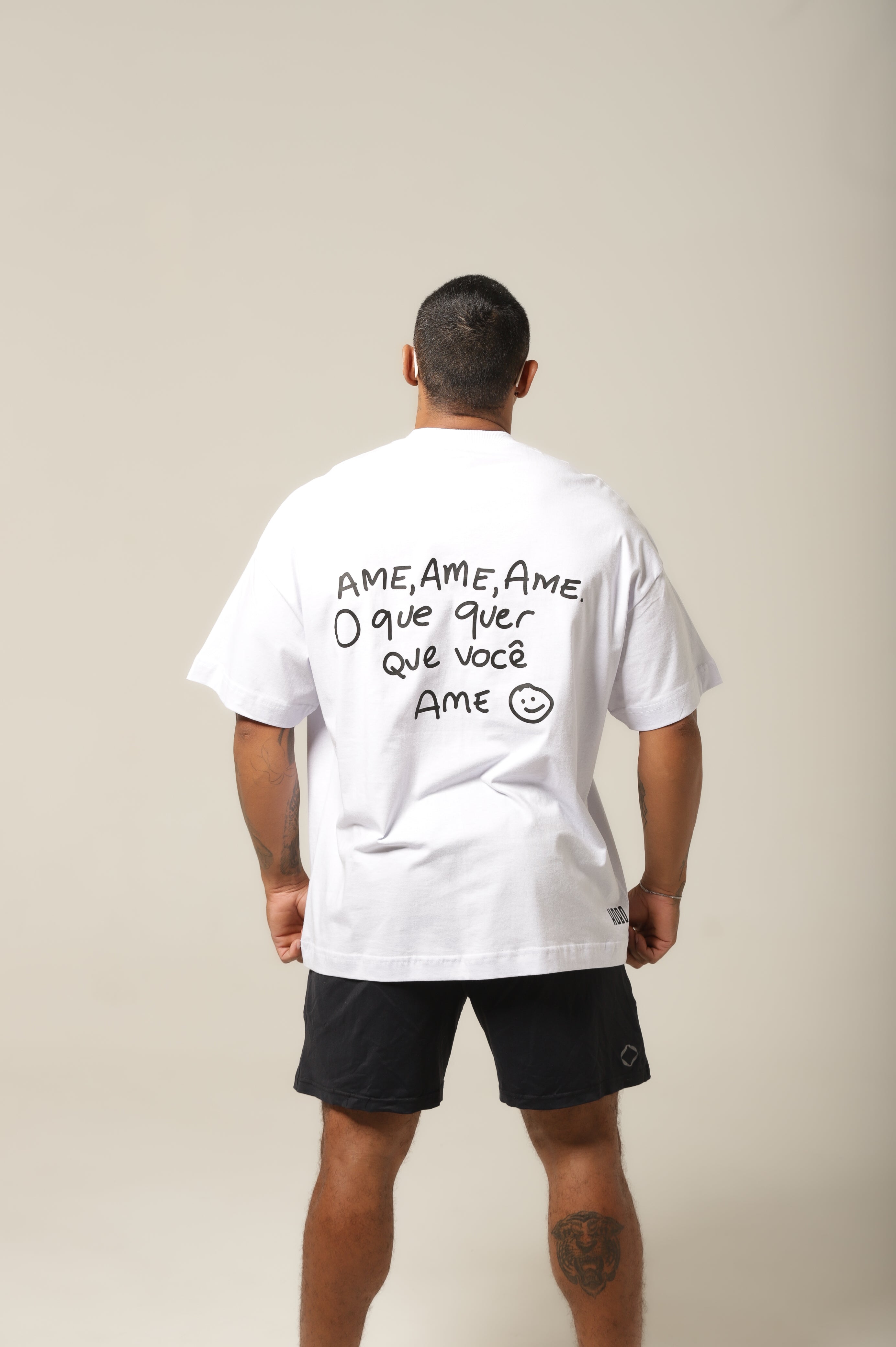 Camiseta Ame - Branca Oversized