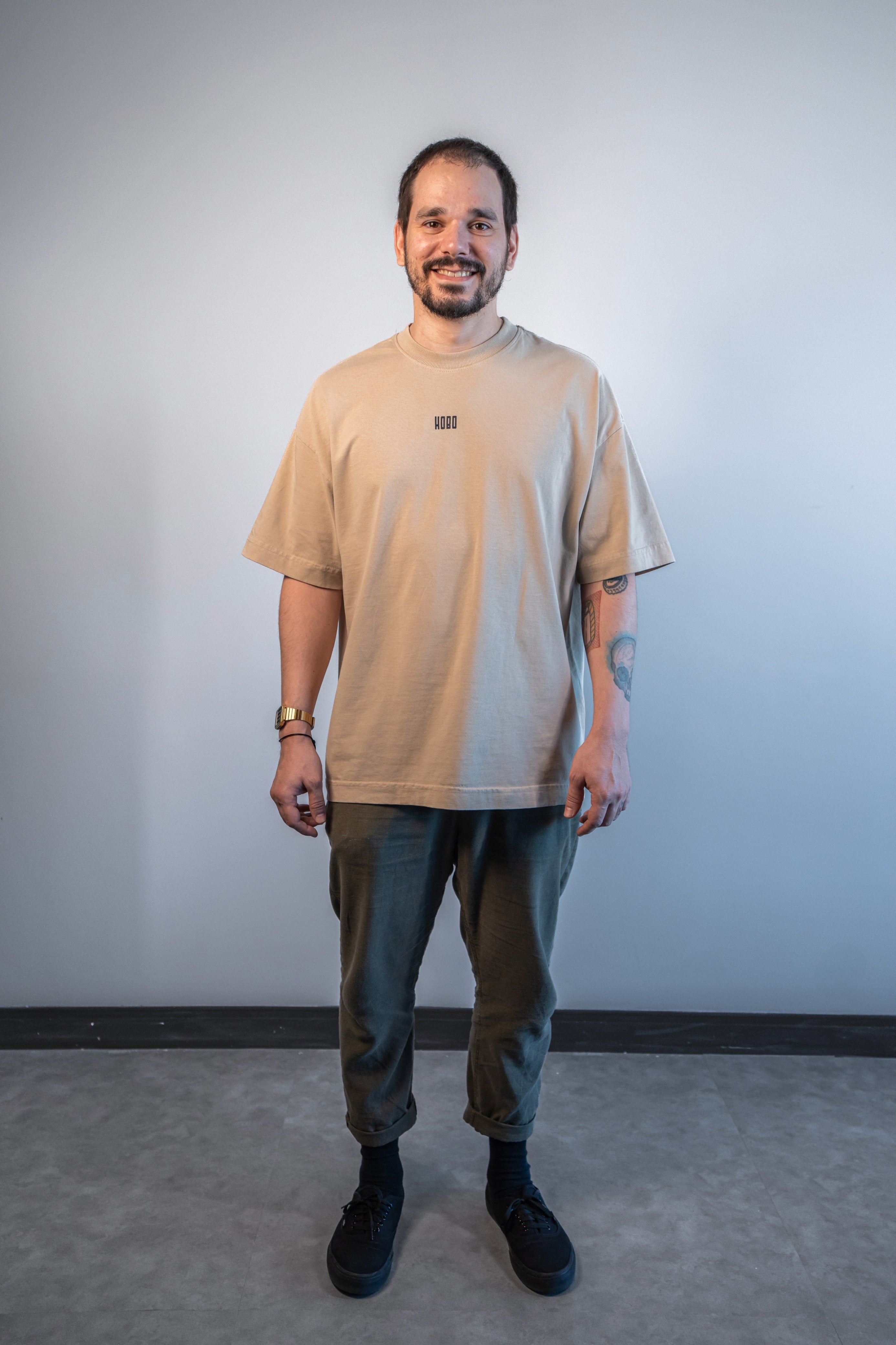 Camiseta Offline - Bege Oversized