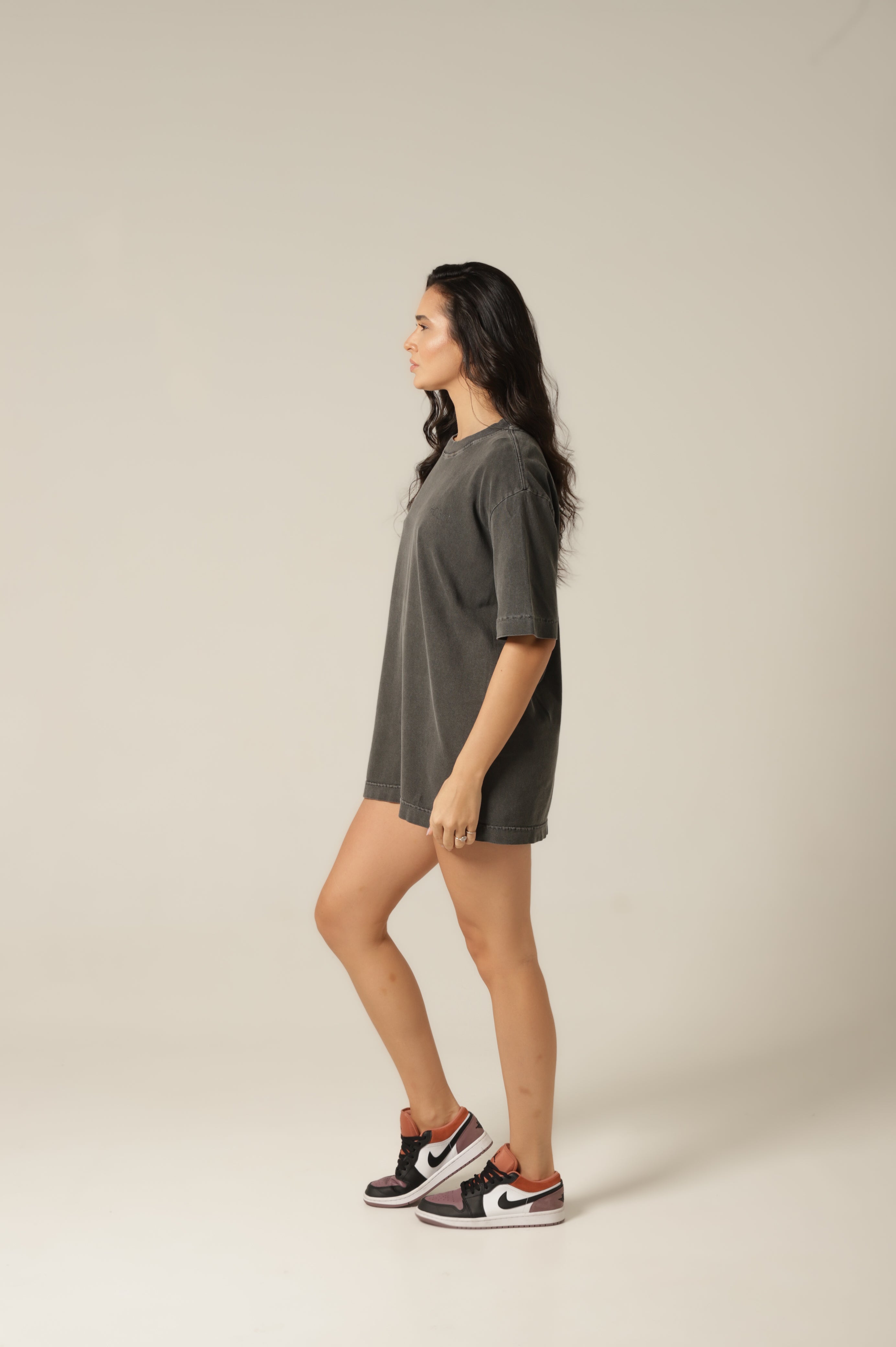 Camiseta Money - Chumbo Oversized