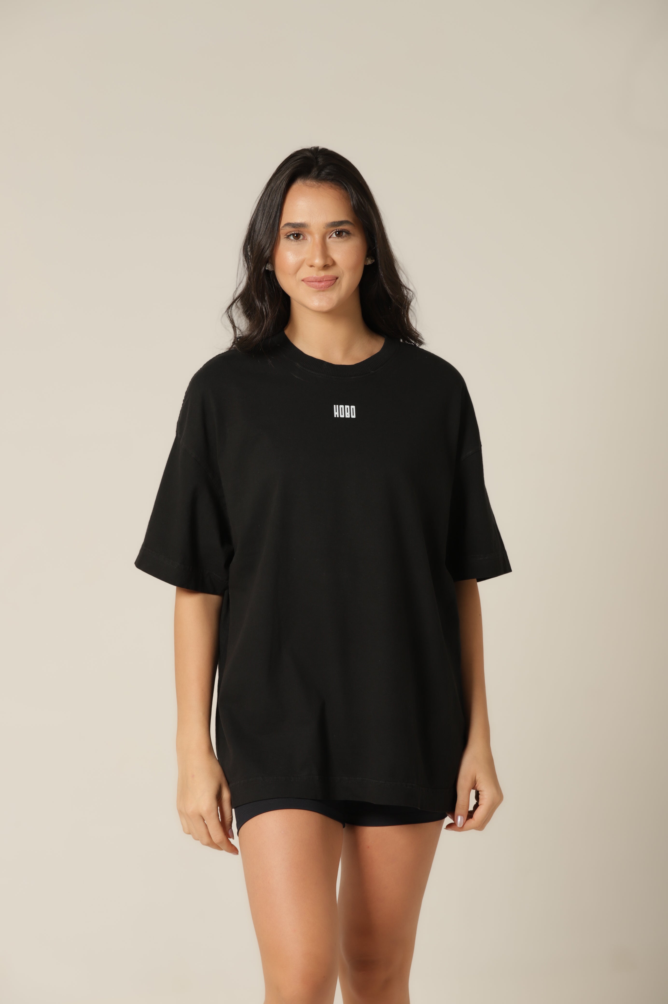 Camiseta Oversized Offline - Preto [ Estampa Branca ]