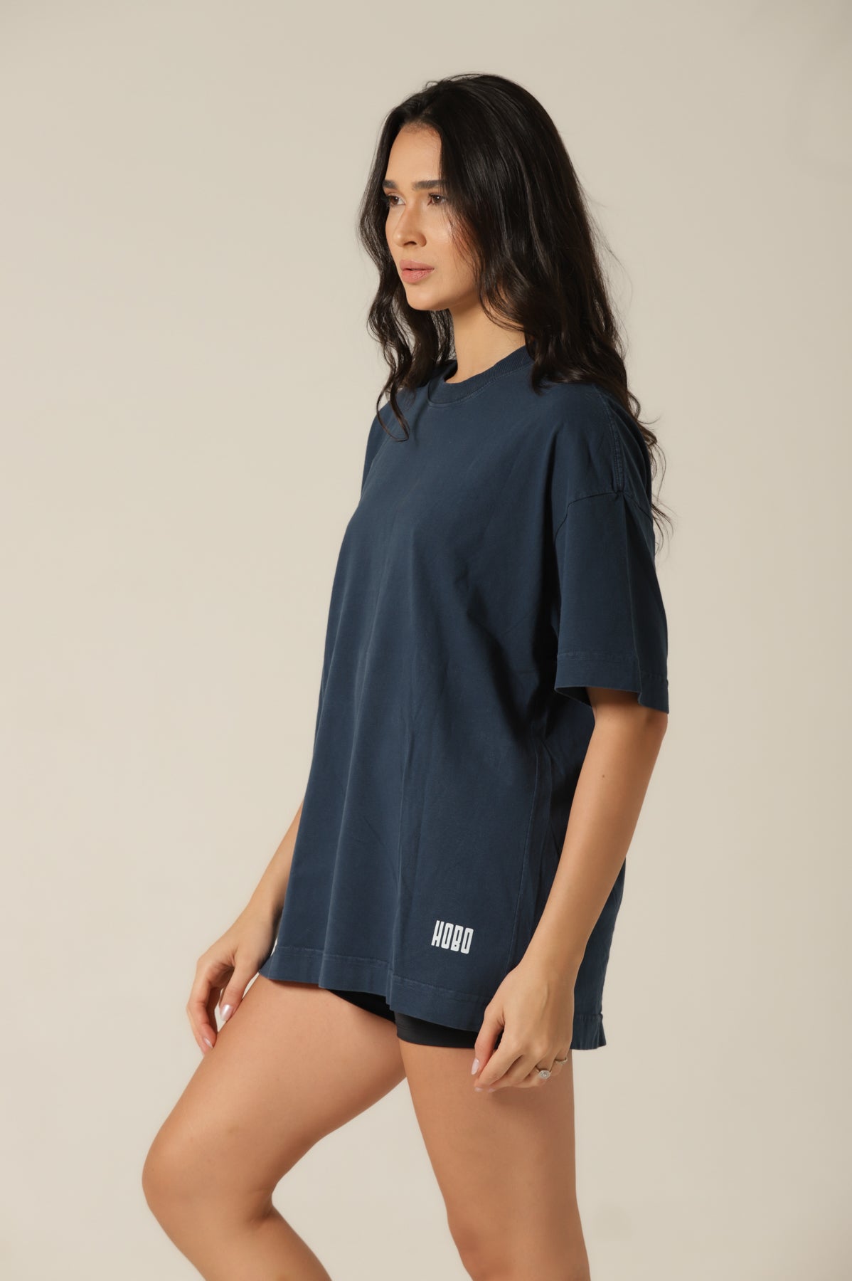 Camiseta Oversized Tempestade - Azul Petróleo