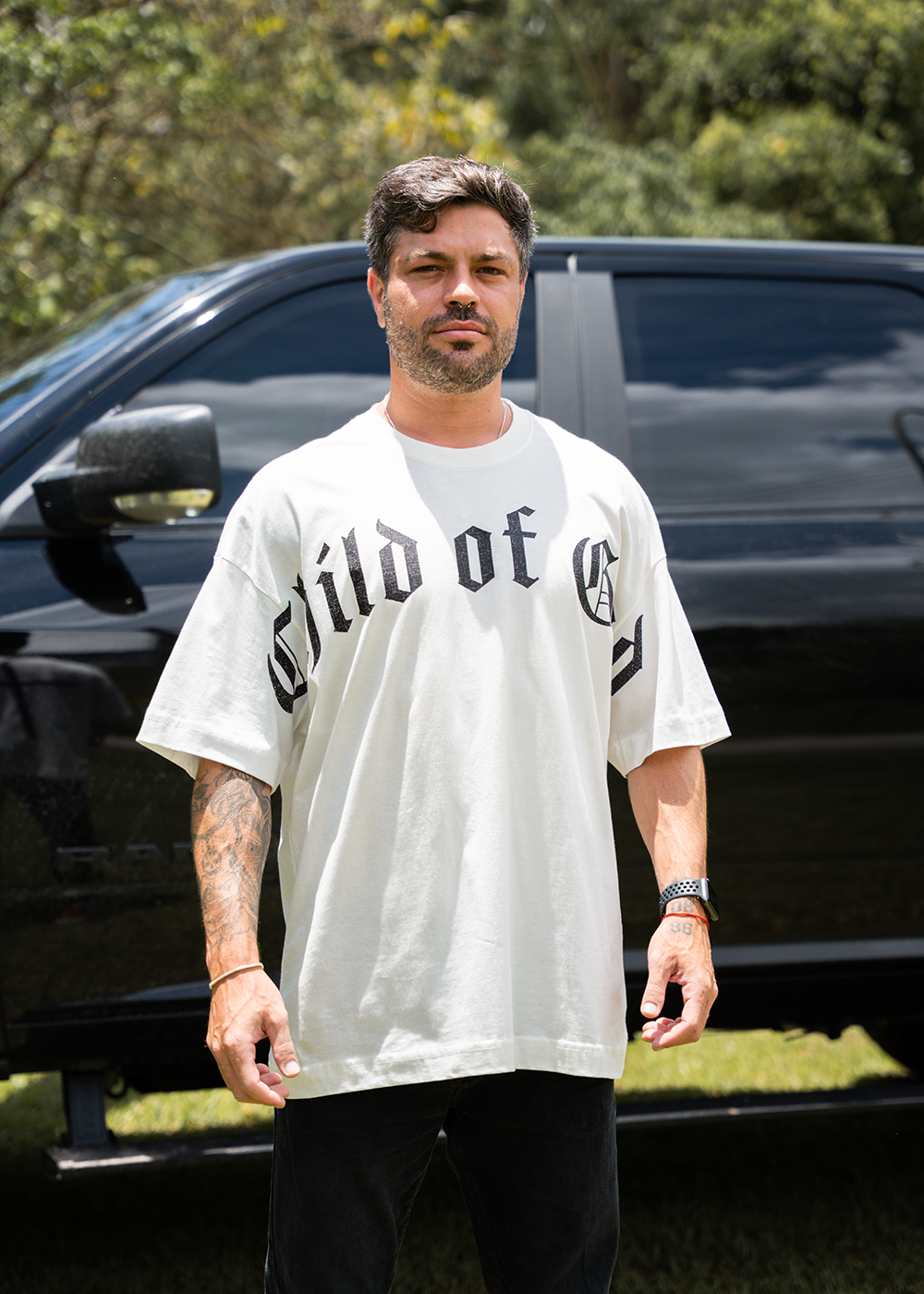 Camiseta Child Of God Oversized Off White