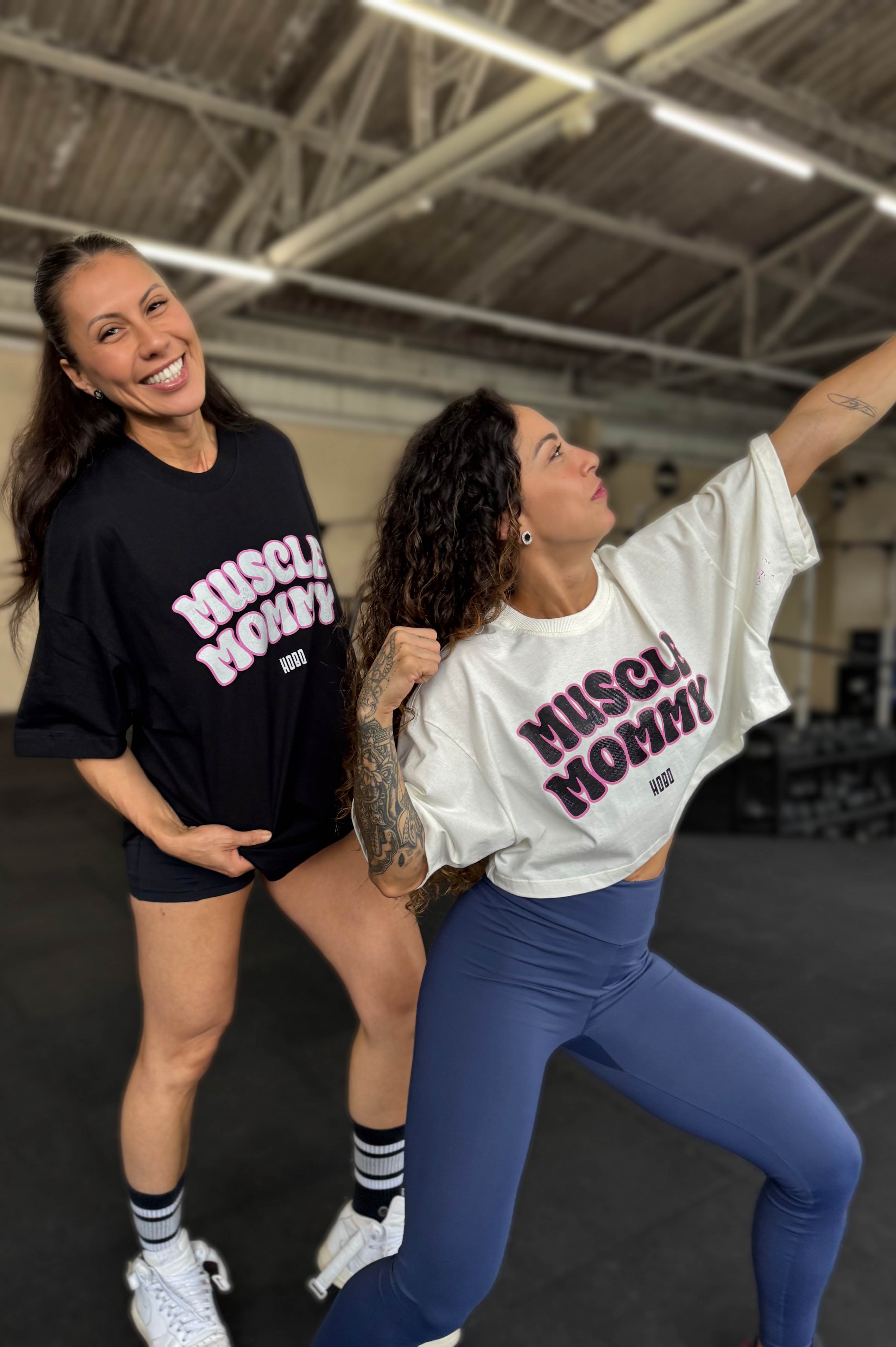 Cropped Muscle Mommy Off White