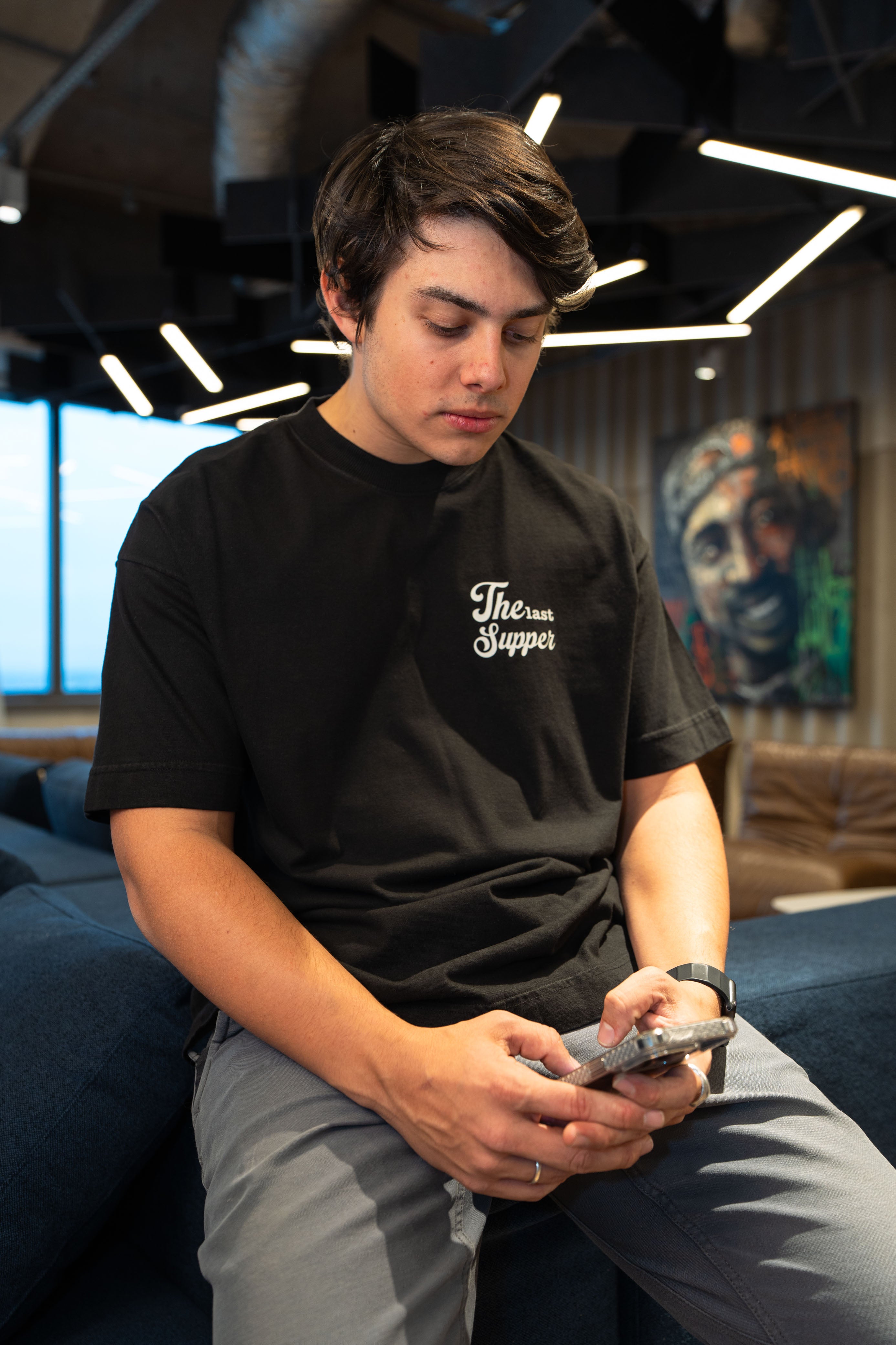Camiseta Supper - Oversized Preta
