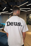 Camiseta Deus - Oversized Branca