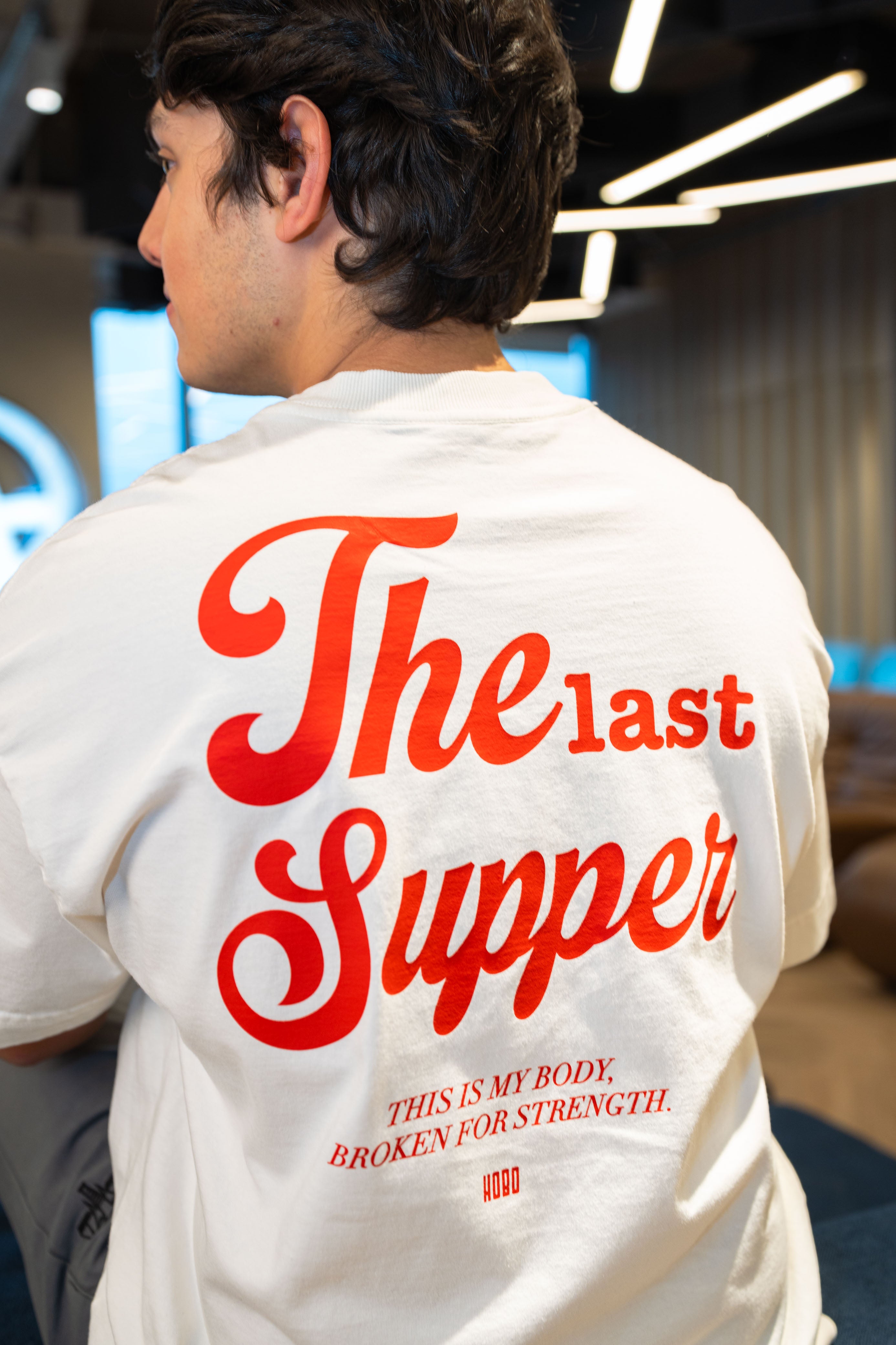 Camiseta Supper - Oversized Off White