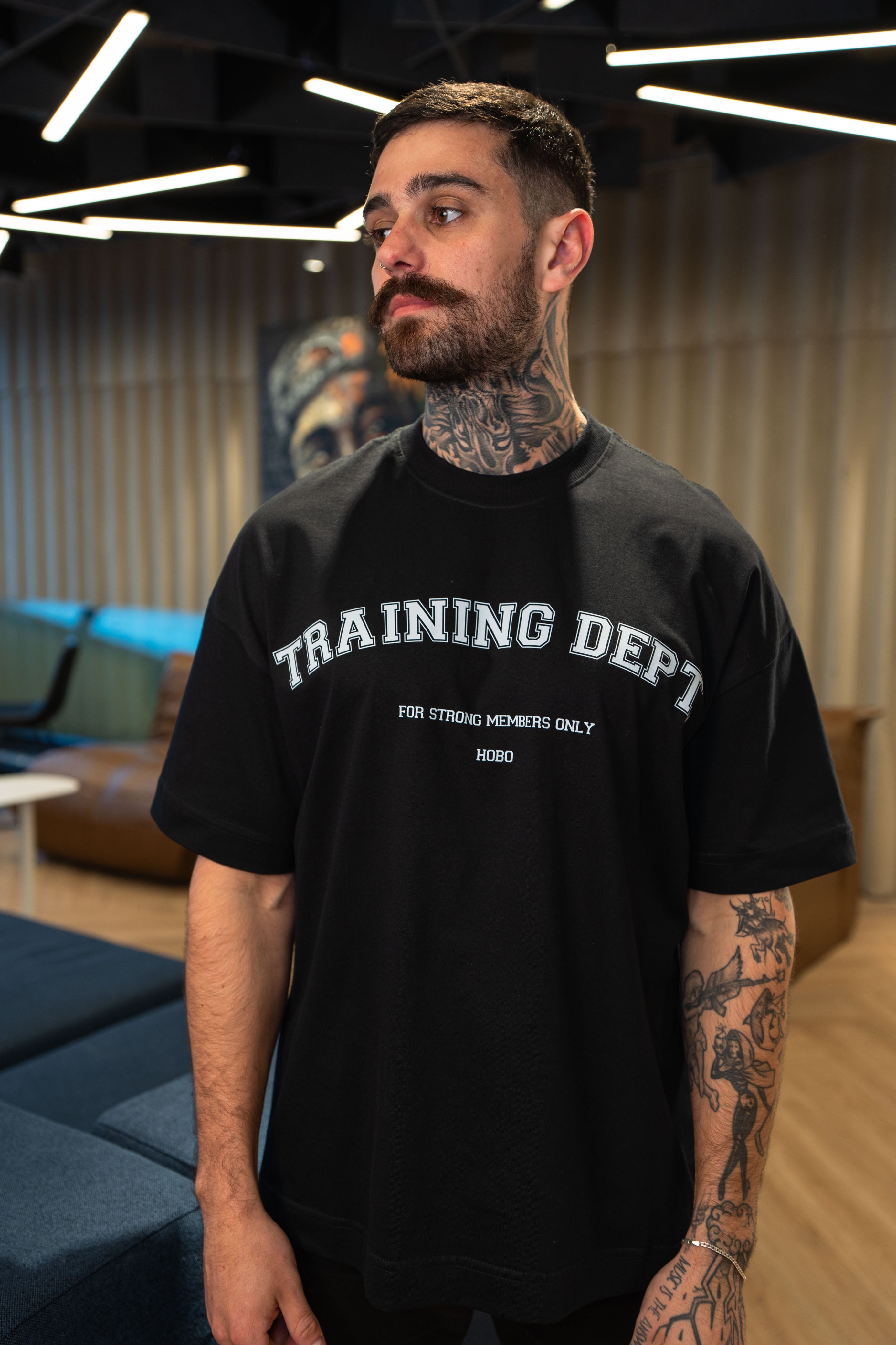 Camiseta Training Dept - Oversized Preta