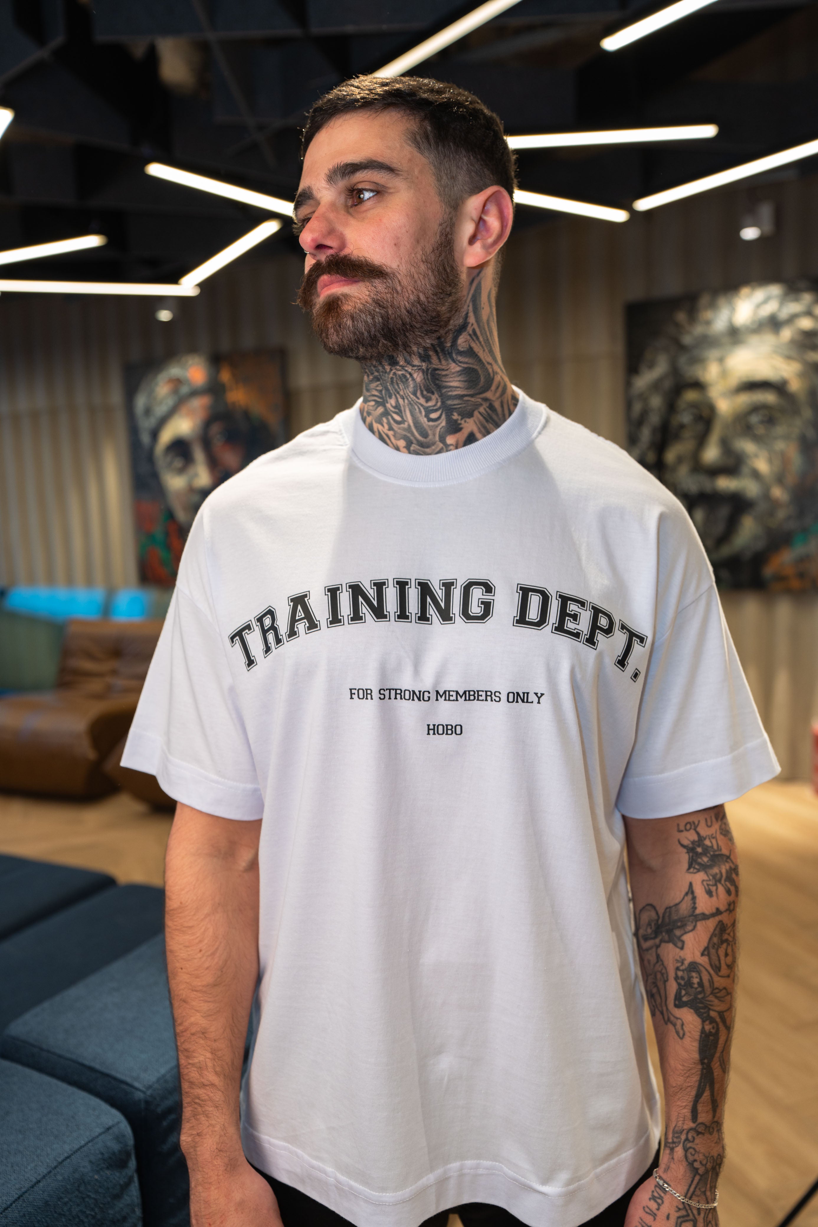 Camiseta Training Dept - Oversized Branca