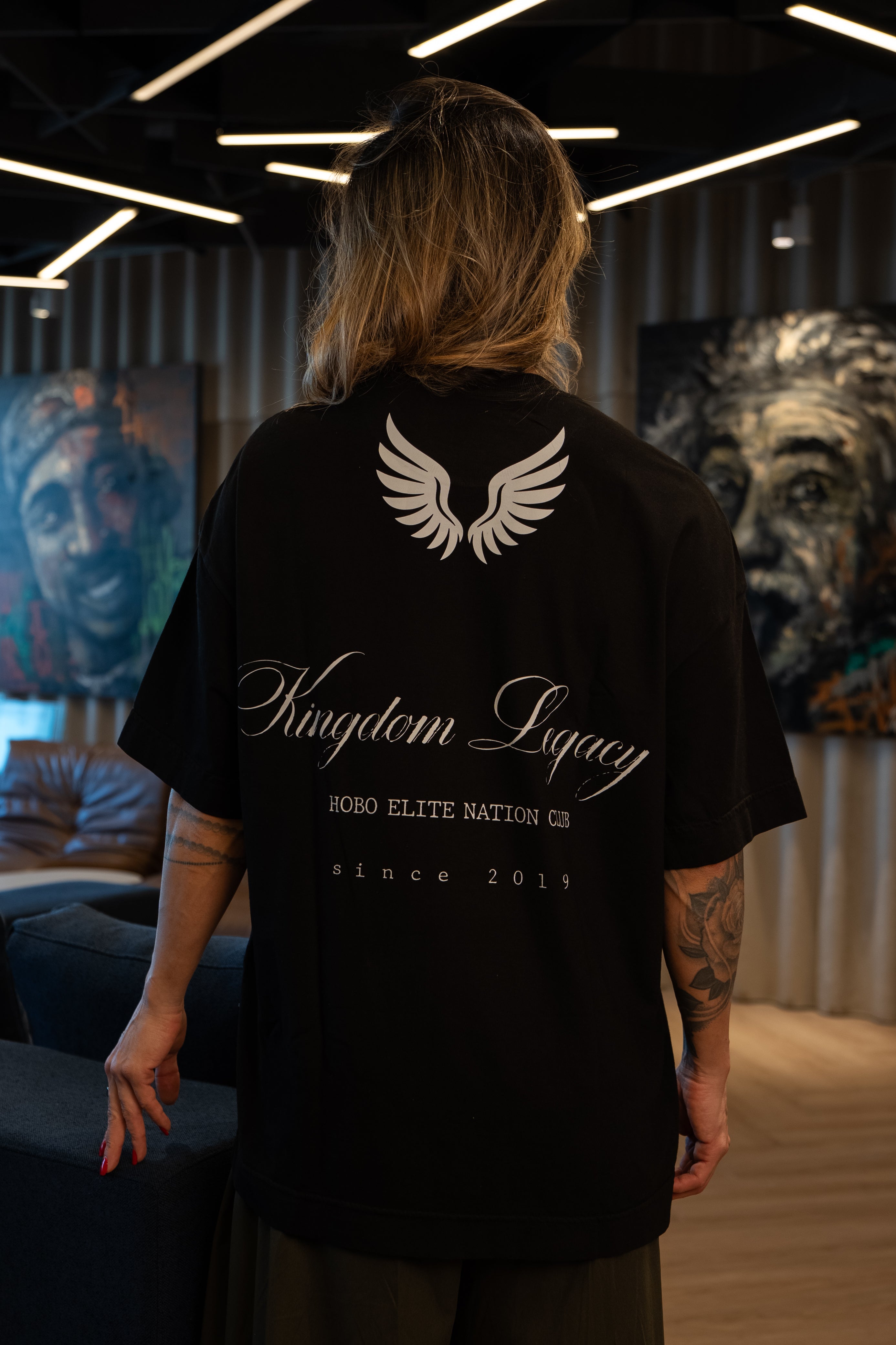 Camiseta Kingdom Legacy - Oversized Preta