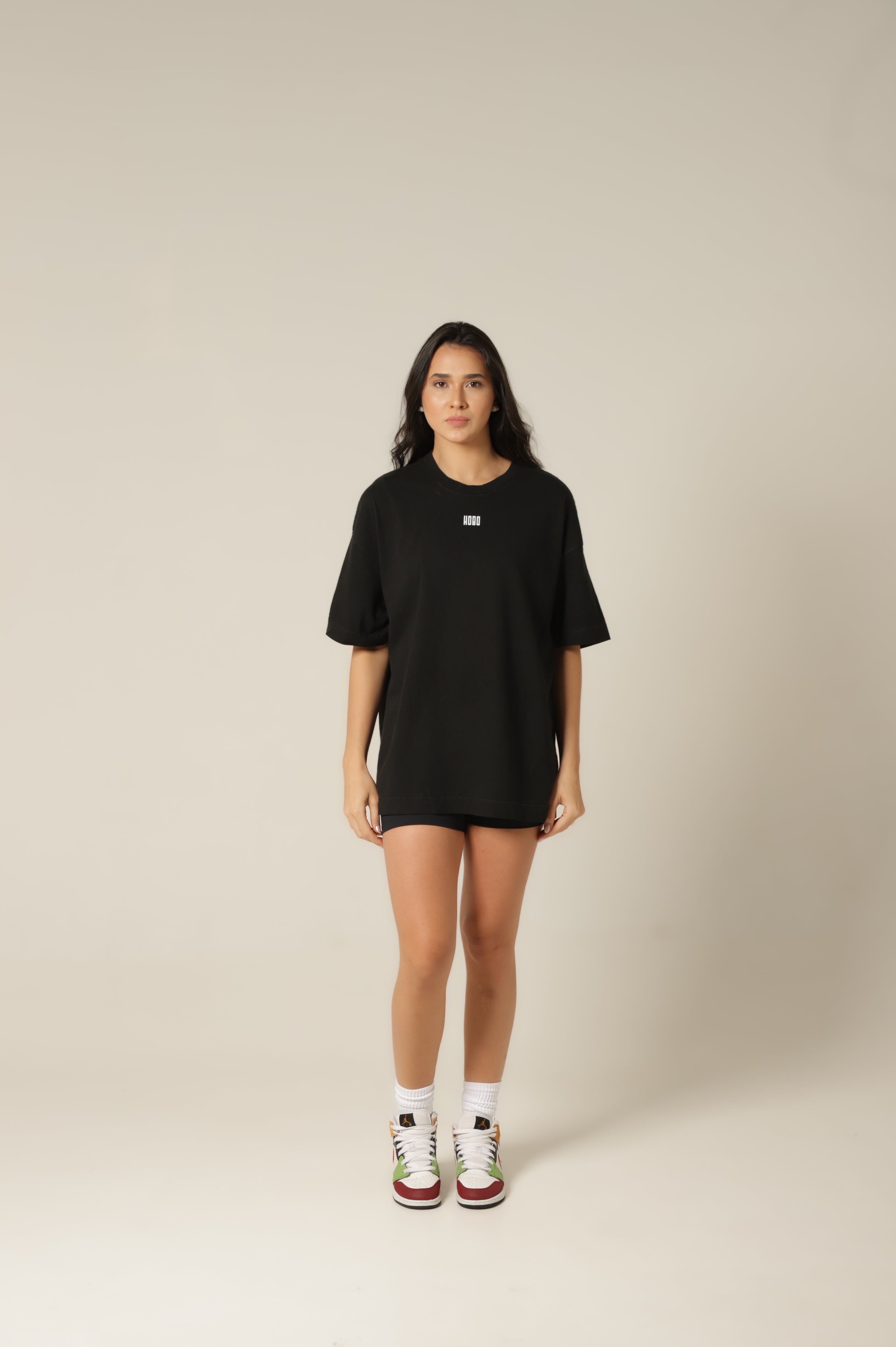 Camiseta Oversized Offline - Preto [ Estampa Branca ]